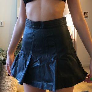 MINKPINK Black Leather Skirt